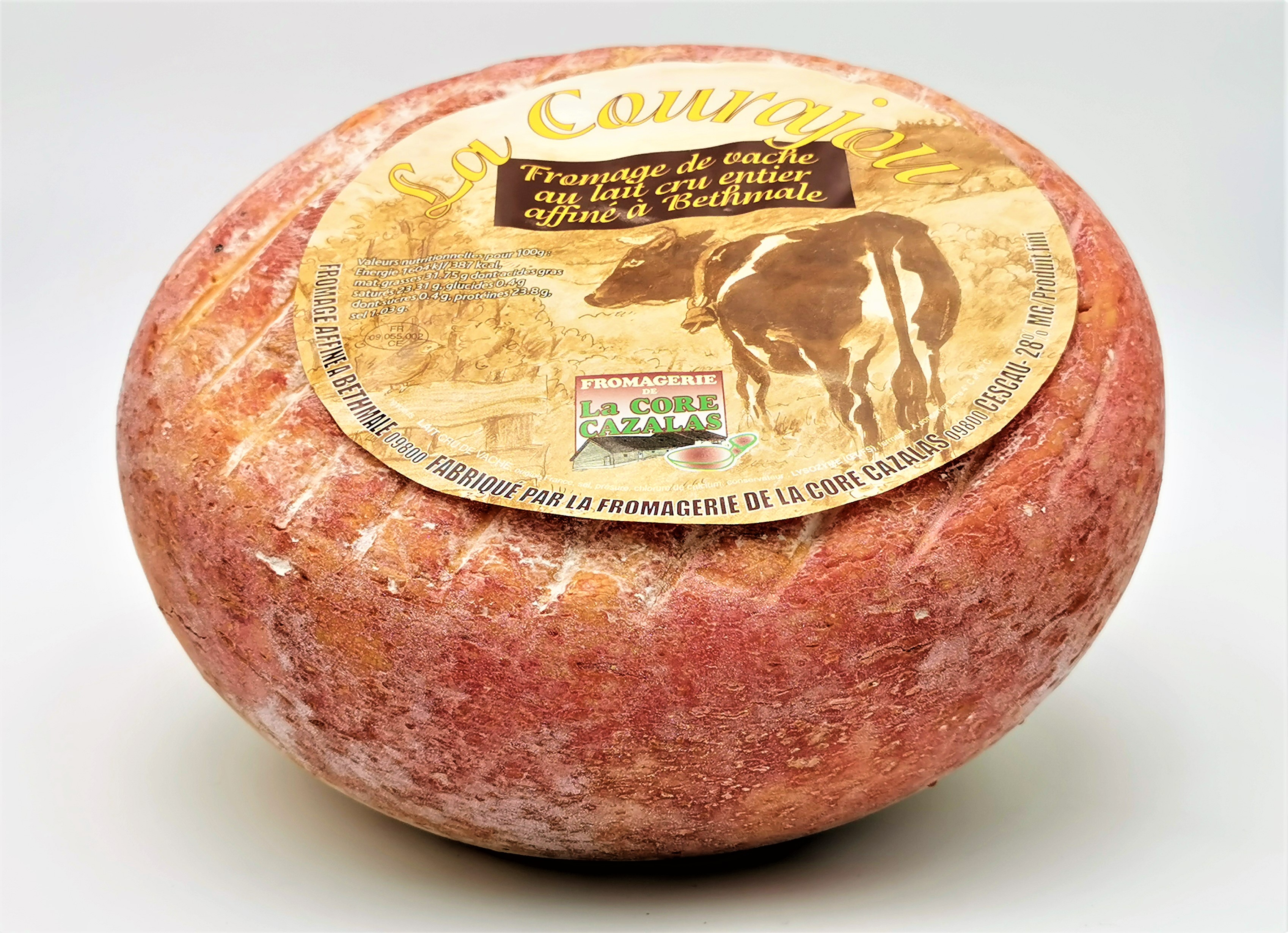 LE COURAJOU LAIT CRU (TOMME TYPE BETHMALE)